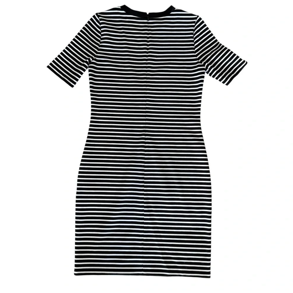 Michael Kors Black and White Sheath Mini Dress